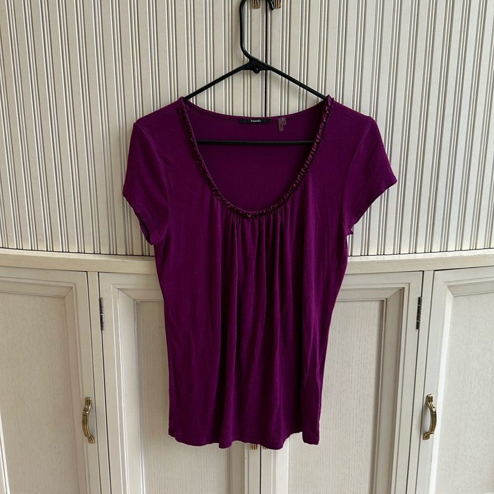 Tahari purple top